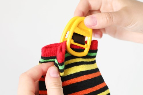 Socken zusammen klammern mit Clipso